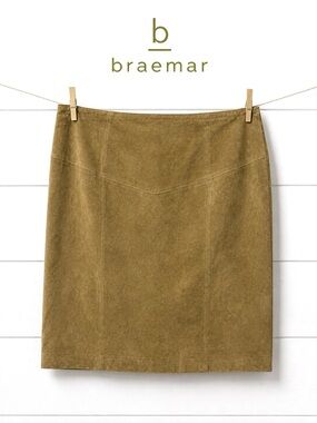 BRAEMAR Suede Skirt – Size 15/16